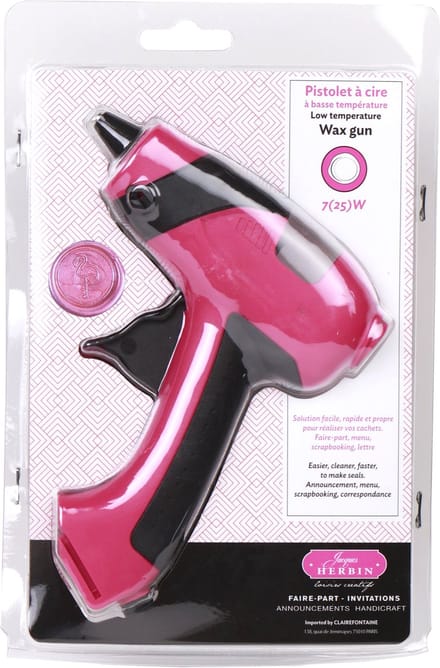 Jacques Herbin Smeltpistool voor Zegelwax - Sealing Wax - Was staven - Fuchsia
