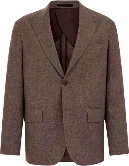 Van Gils Heren regular fit blazer van linnenmix