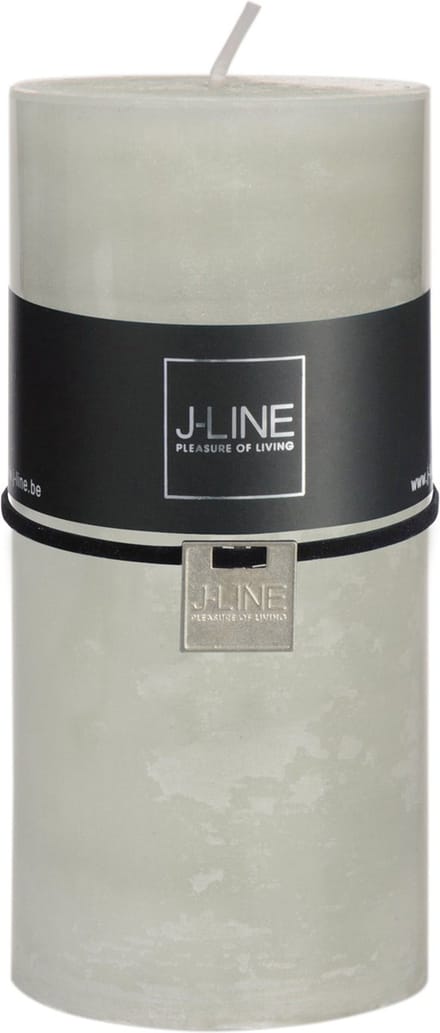 J-Line cilinderkaars - poedergroen - large - 52U - 6 stuks
