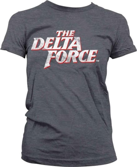 The Delta Force Dames Tshirt -S- Washed Logo Grijs