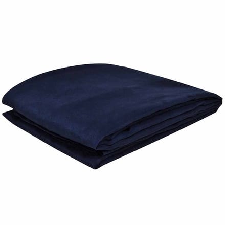 vidaXL - Bankhoes - microsuede - marineblauw - 210 - x - 280 - cm
