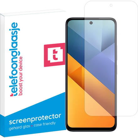 Xiaomi Poco M6 4G screenprotector gehard glas