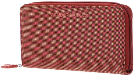 MANDARINA DUCK portemonnee MD20 Zip Wallet Pecan Nut lichtrood