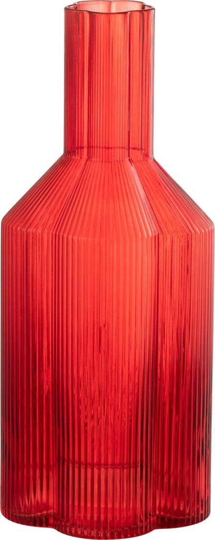 J-Line karaf Fiore - glas - rood