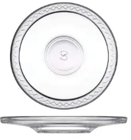Pasabahce – theeschotel onderzetter – Etnik – glas – Ø118 mm – set van 6