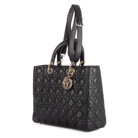Large Lady Dior Zip GM Schoudertas