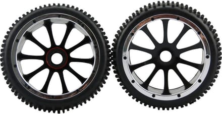 Amewi 1:5 Buggy Complete wielen Multipin 10-spaaks Zwart 1 paar