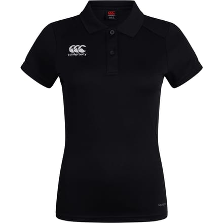 Canterbury Dames/Dames Club Dry Poloshirt (Zwart)