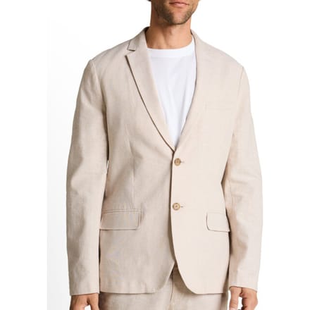 Tom Tailor - Colbert met linnen - Maat 54 - cashew beige chambray
