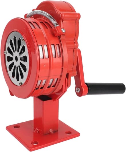 Handslingersirene, 110 DB Luid Alarm, Noodluchtalarm -sirene met Instelbaar Volume, Ideaal voor Plotselinge Branden (rood)