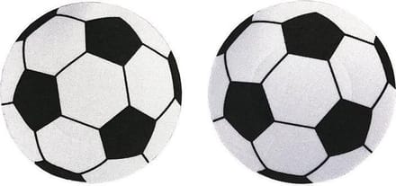 Voetbal tepel stickers 1 paar (2 st.) - erotische tepelstickers