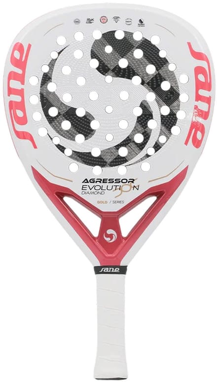 Paddle racket Sane Padel Agressor Evolution Diamond Gold