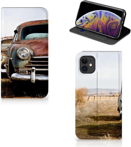 Apple iPhone 11 Stand Case Vintage Auto