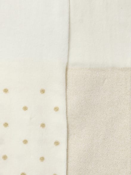 Vertbaudet Set van 2 paar iriserende panty's voor meisjes