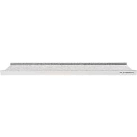 PLAYROOM wandplank PLAYBOARD, B 800 x D 141 x H 30 mm, metaal & PET, grijs