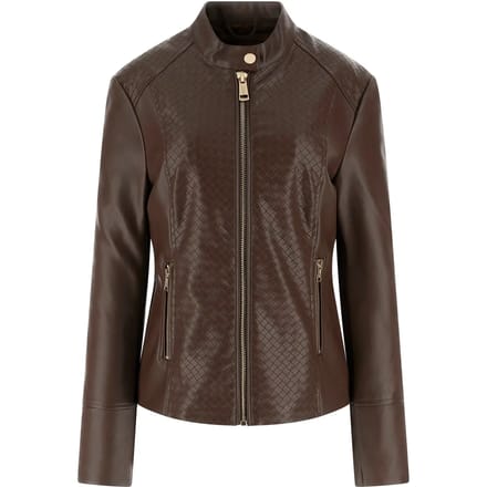 Leren jas voor vrouwen Guess Claudine Biker