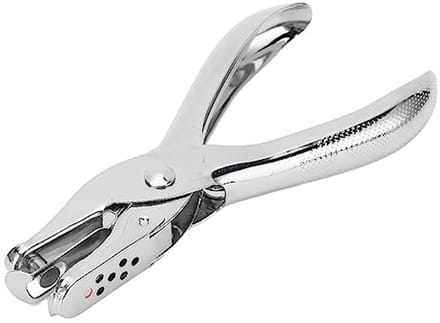 Dailygoods- Ponsmachine Capaciteit 8 Vellen - Enkel Gat 6mm - Compact - Lichtgewicht - Voor Papier/Karton - Brede Toepassing - Perforator