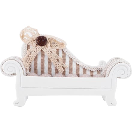 Mini Sofa Sieradenrek Ringstandaard Organizer Oorbellen Display Houder Opbergdecoratie white