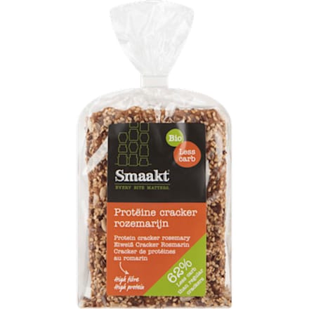 Smaakt Less Carb Crackers Rozemarijn 200GR