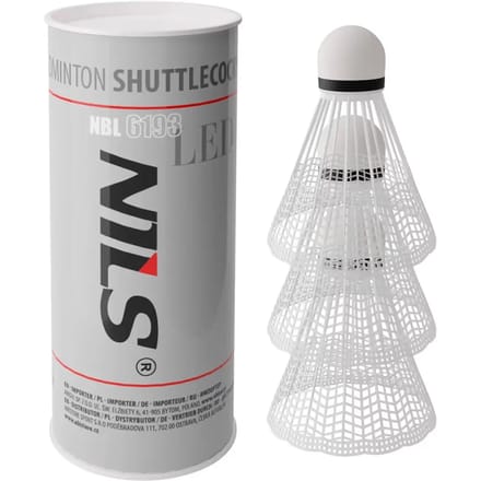 NILS NBL6193 Serie - Nylon LED Badmintonshuttle - EVA Basis - Voor gebruik binnen en buiten