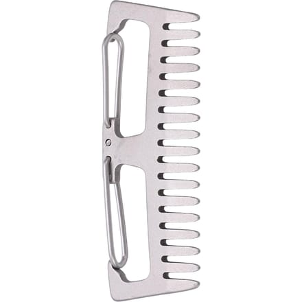 Titaniumlegering Kam Outdoor EDC Draagbare Antistatische Lichtgewicht Kam Gesp Camping Tool white