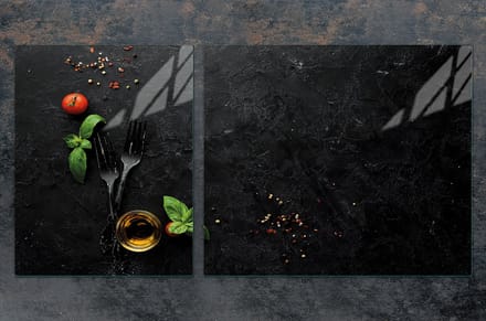 TMK ArtDeko - Snijplank - Glas - 100x52 cm - Schist Kleur