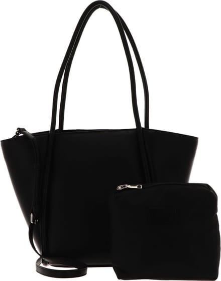 SEIDENFELT MANUFAKTUR Schoudertas Lyngby Shopper Black Zwart