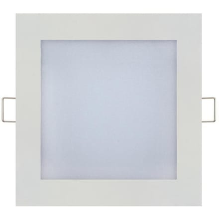Extra plat vierkant wit LED-paneel 12W (Vgl. 96W) 4200K Dim 170x170mm wit