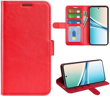 MobyDefend Hoesje - Geschikt voor Xiaomi Redmi Note 15 5G - Wallet Book Case (Sluiting Achterkant) - Rood