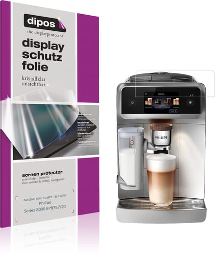 dipos – 2x Beschermfolie geschikt voor Philips Series 8000 EP8757/20 | Krasbestendige & heldere Screenprotector Ultra-Thin