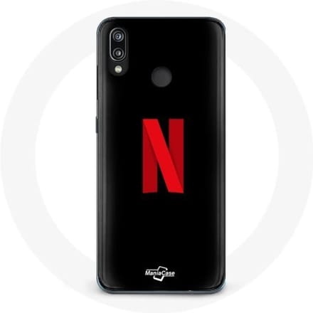 Coque - Huawei - P20 Lite - Logo Netflix - Souple - Protection téléphone noir