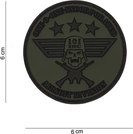 Embleem 3D Pvc 101 Inc Rond Klein  13048