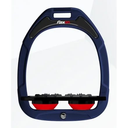 Ultra Grip Plat Stirrup Marine/Zwart/Rood Flex-On Green Composite