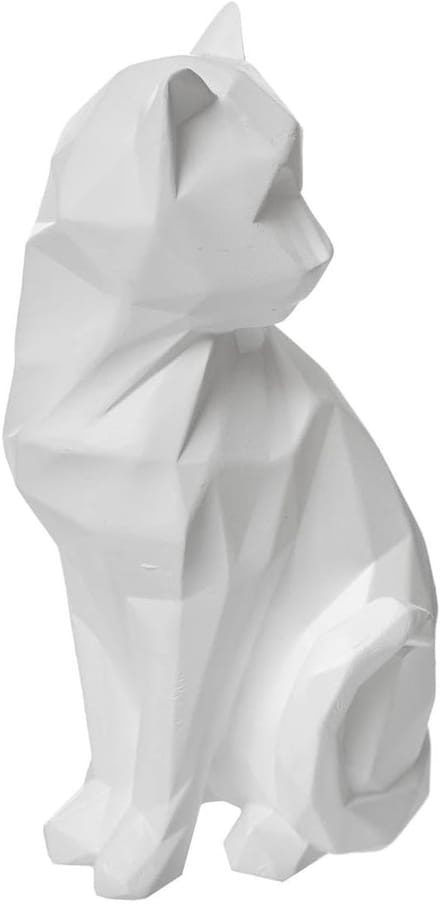 Atmosphera Kat Beeldje - Wit - 20 cm - Hars