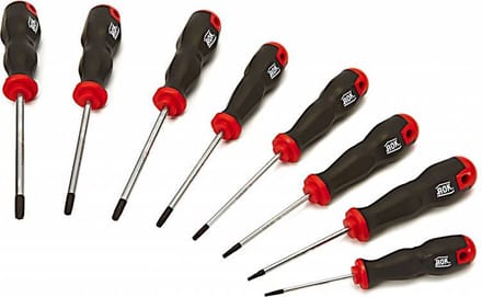 AOK 8 Delige Professionele Schroevendraaierset Torx Slagvast