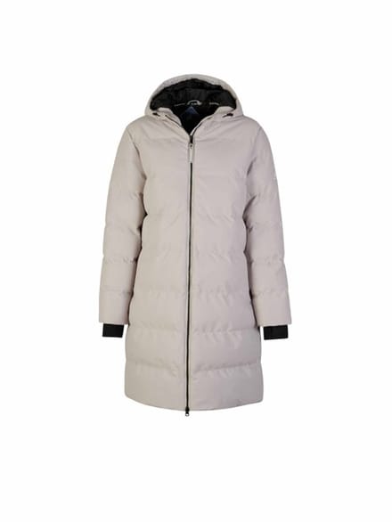 BJØRNSON Thordis Parka Winterjas Dames - Winddicht - Maat 46 - Beige