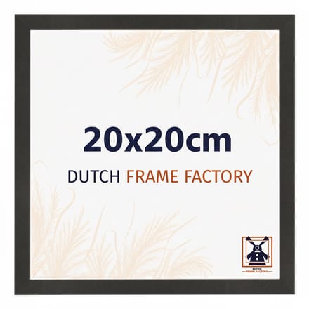 Fotolijst 20x20 cm - MDF - Zwart Mat - Benno