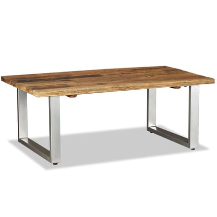 vidaXL - Salontafel - 100x60x38 - cm - massief - gerecycled - hout
