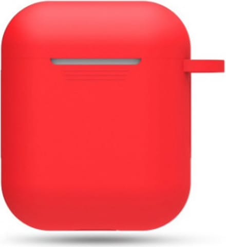 Hidzo hoes voor Apple's Airpods - Siliconen - Rood