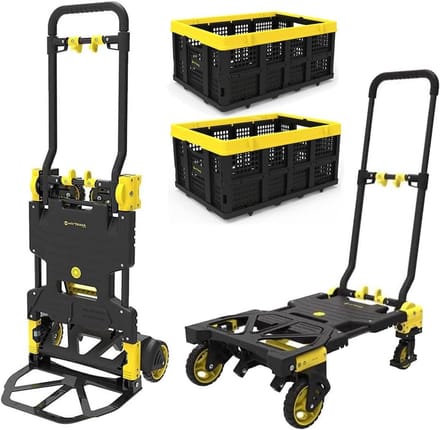 Inklapbare 2-in-1 Steekwagen en Platformwagen met Hoog Draagvermogen