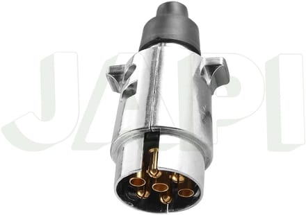 Stekker 7 polig Aluminium 12V