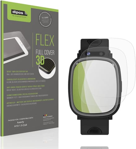 dipos FLEX – 2x Matte Screenprotector geschikt voor kaacly H10 1.9 Inch | Volledige Schermbescherming | Case-Friendly
