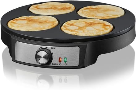 QORA® Pannenkoekenmaker - Pancake maker - Pannenkoek - Zwart - 33cm x 6cm x 31cm