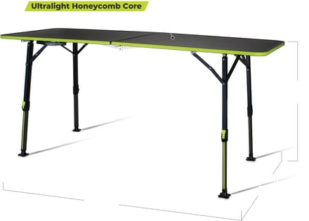 ZEMPIRE Hexolite 160 grote lichtgewicht campingtafel 160 x 60 cm