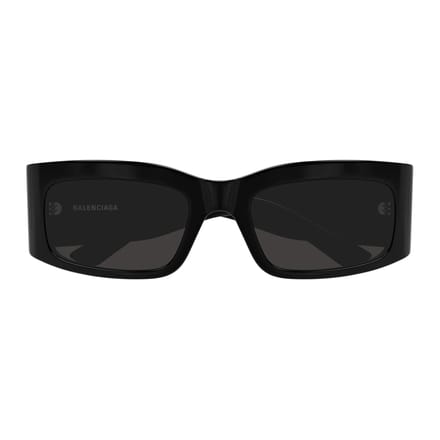 Balenciaga Logo Onregelmatige Vorm Zonnebril Unisex Zonnebril Zwart BB0328S001 Basic Packaging-Eyeglass Case black