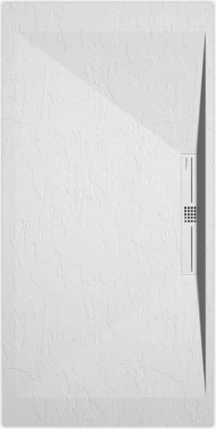 Sanifun douchebak Stone Side White Slate 1200 x 700 P