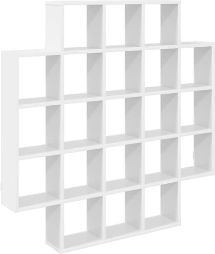 vidaXL - Wandplank - Wit - 100 - x - 13 - x - 100 - cm - Bewerkt - hout