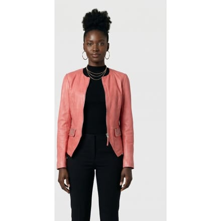 DNA Amsterdam Rimini Pink Red Taglia: 1 | Giacche di pelle Outlet | Donna | Rosa