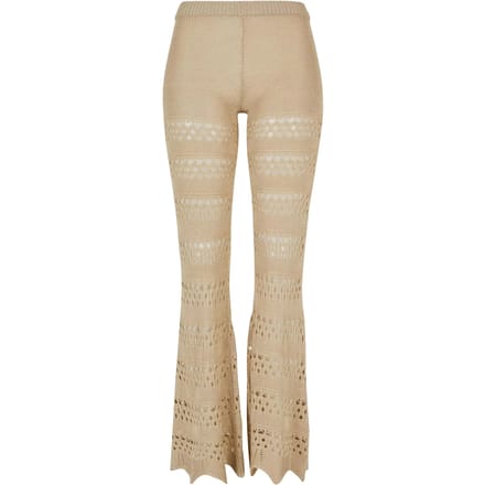 Urban Classics - Flared Crochet Knit Legging - XXL - Beige