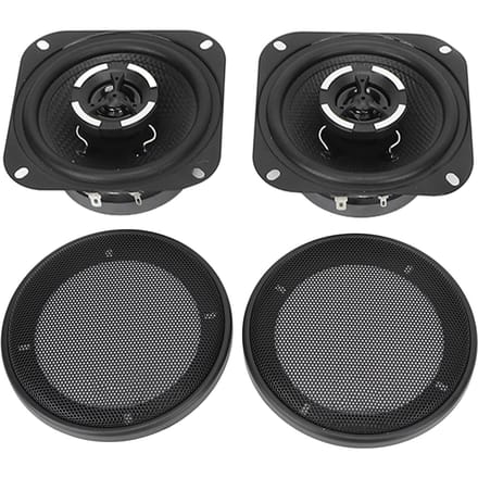 1 Paar 4,2 inch Auto Audio Luidsprekers Koepel Voertuig Tweeter 4 Ohm 12V Luidsprekers Universeel voor Auto black